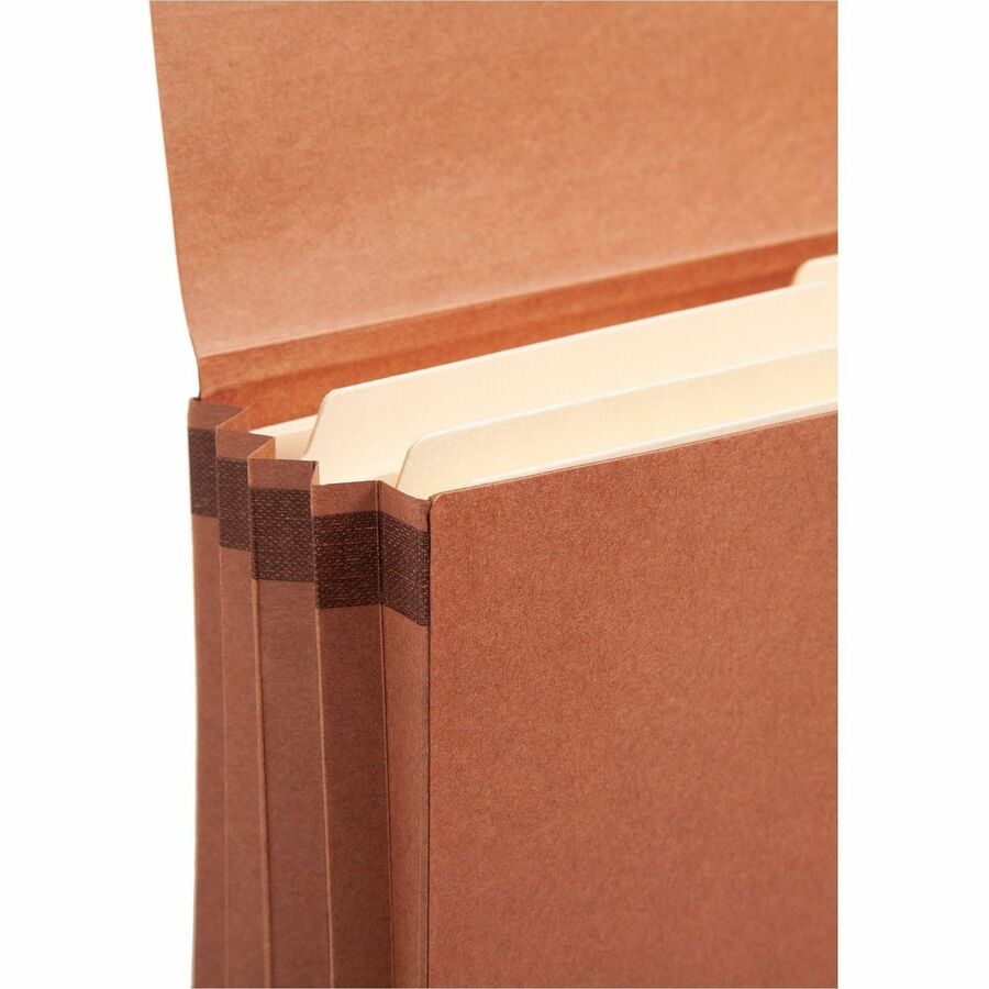 Redrope Expanding Wallets, 3.5" Expansion, 1 Section, Cloth Tie Closure, Legal Size (9.5" x 14.75"), Redrope