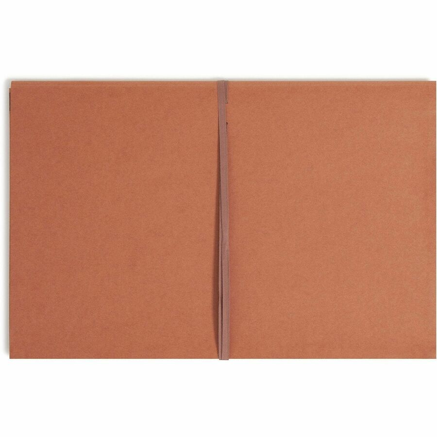 Redrope Expanding Wallets, 3.5" Expansion, 1 Section, Cloth Tie Closure, Legal Size (9.5" x 14.75"), Redrope