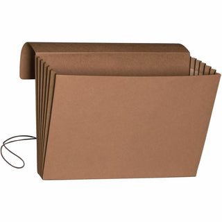 Redrope Expanding Wallet With Elastic Cord, 5.25" Expansion, 1 Section, Elastic Cord Closure, Legal Size, Redrope, 10/Box