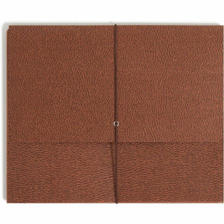 Classic Expanding Wallets, 3.5" Expansion, 1 Section, Elastic Cord Closure, Letter Size, Redrope