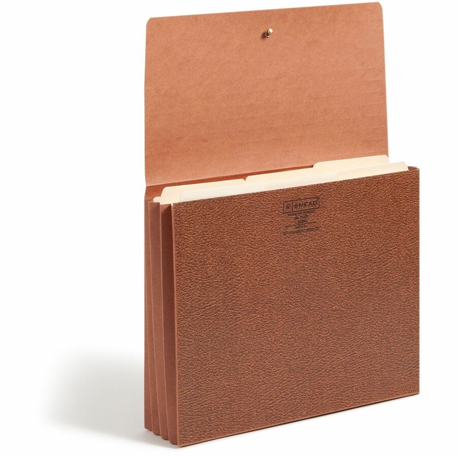 Classic Expanding Wallets, 3.5" Expansion, 1 Section, Elastic Cord Closure, Letter Size, Redrope