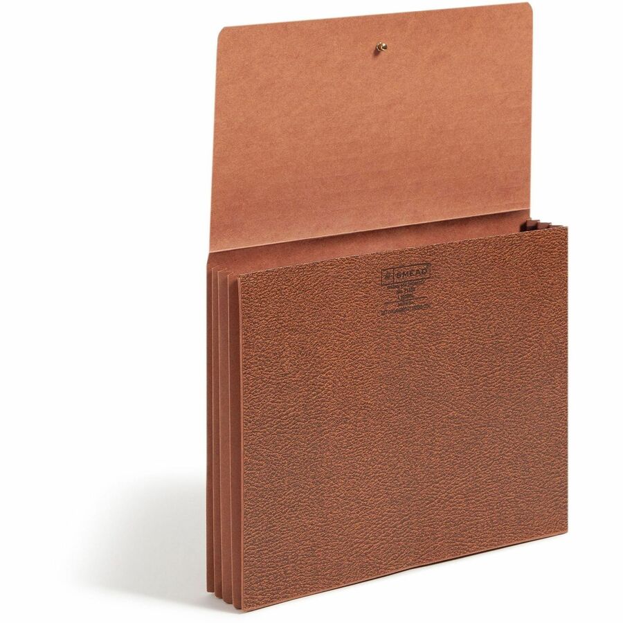 Classic Expanding Wallets, 3.5" Expansion, 1 Section, Elastic Cord Closure, Letter Size, Redrope