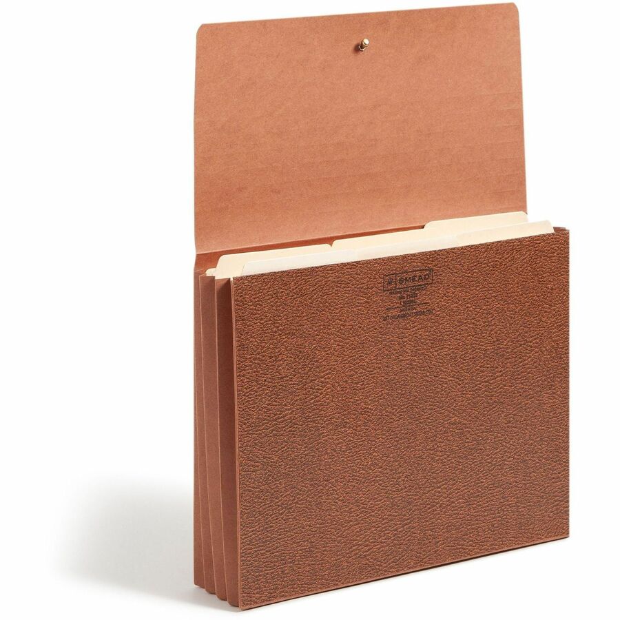 Classic Expanding Wallets, 3.5" Expansion, 1 Section, Elastic Cord Closure, Letter Size, Redrope