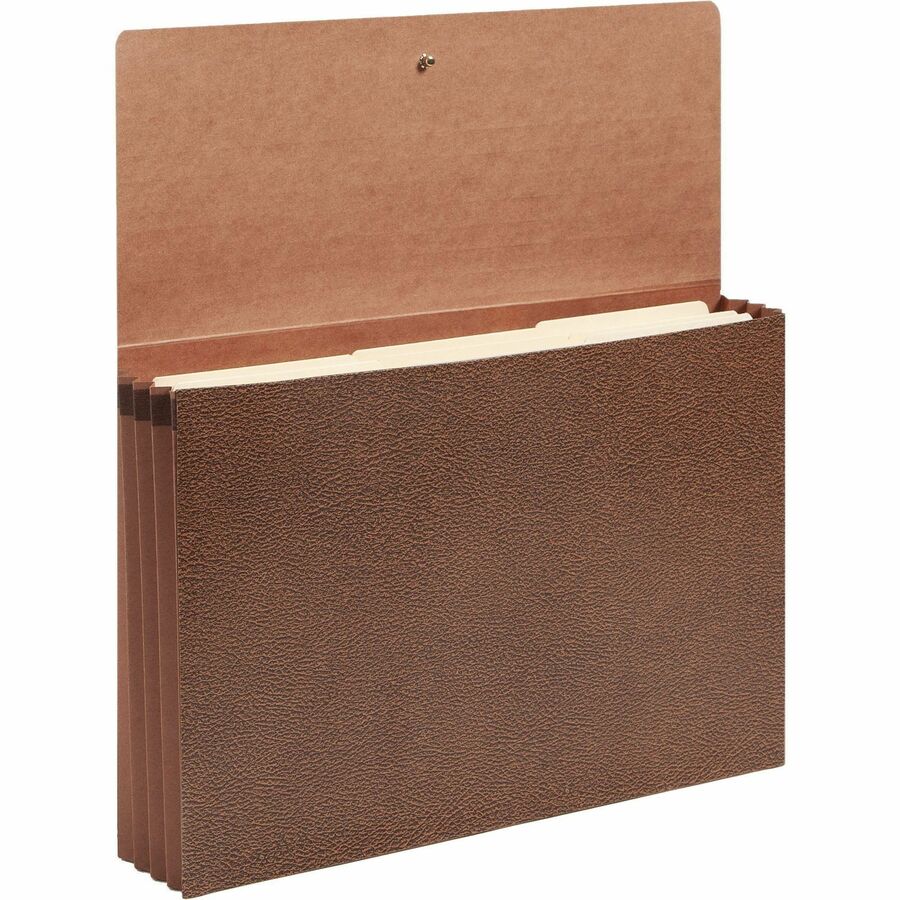 Classic Expanding Wallets, 3.5" Expansion, 1 Section, Elastic Cord Closure, Legal Size, Redrope