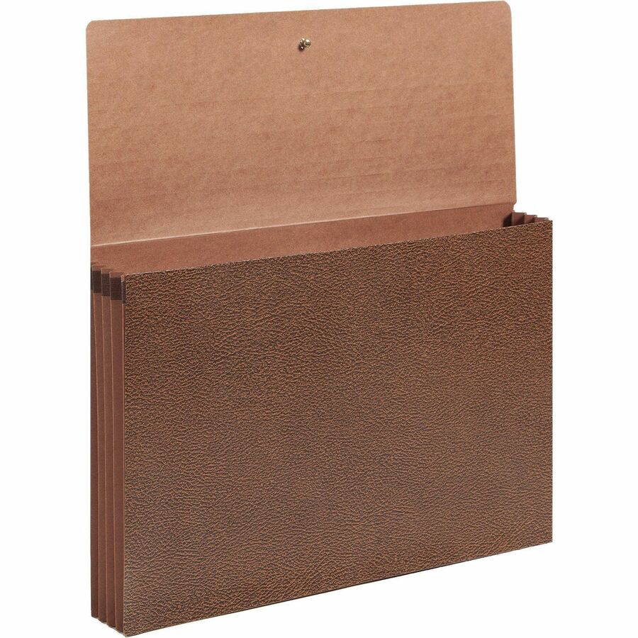 Classic Expanding Wallets, 3.5" Expansion, 1 Section, Elastic Cord Closure, Legal Size, Redrope