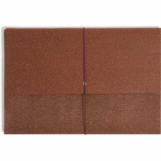 Classic Expanding Wallets, 3.5" Expansion, 1 Section, Elastic Cord Closure, Legal Size, Redrope