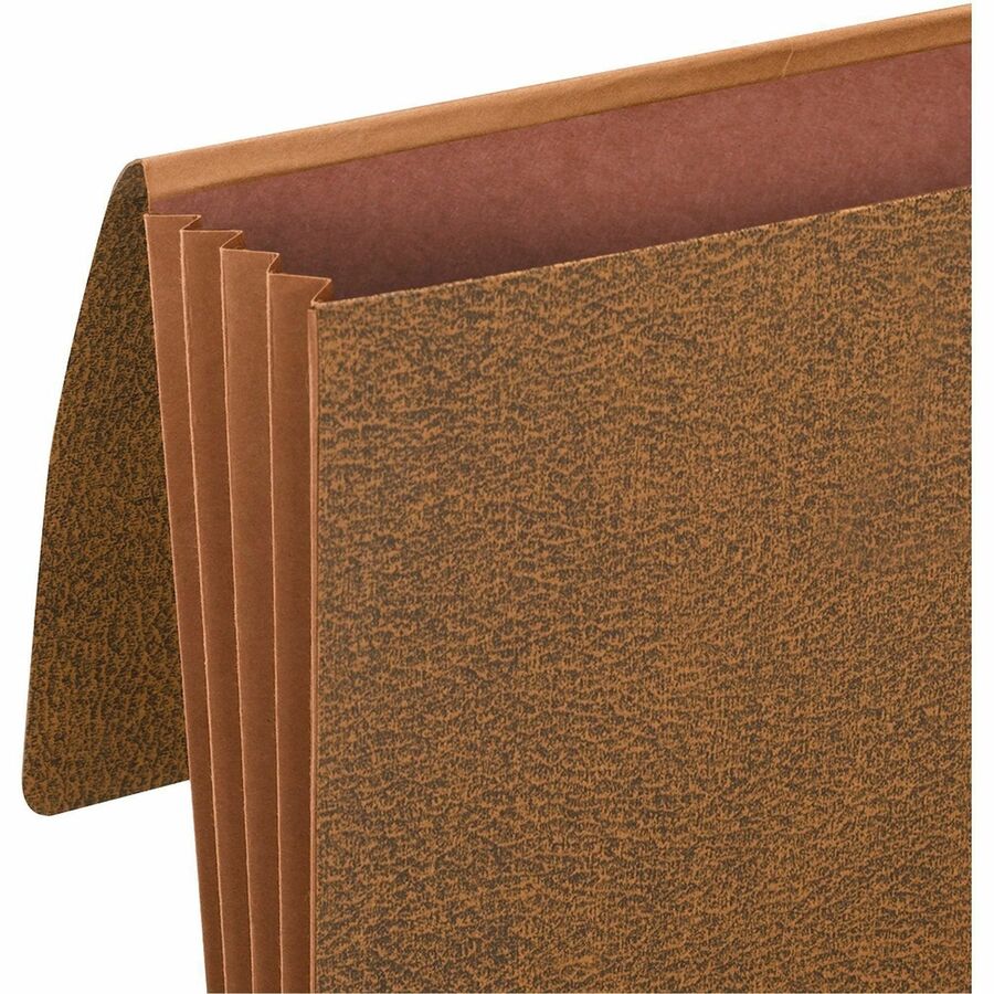 Classic Expanding Wallets with Tear-Resistant Gussets, 3.5" Expansion, 1 Section, Elastic Cord Closure, Legal Size, Redrope
