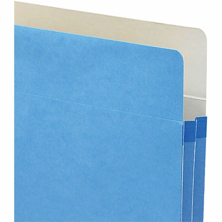 Colored File Pockets, 1.75" Expansion, Letter Size, Blue