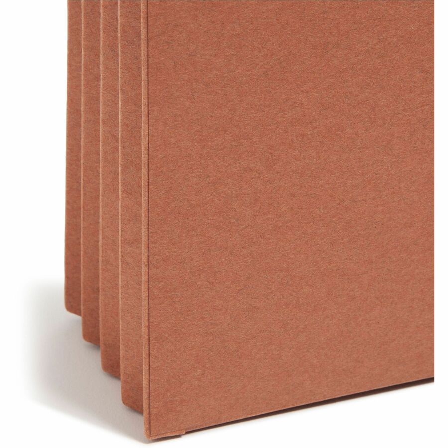 Redrope Drop Front File Pockets, 3.5" Expansion, Letter Size, Redrope, 25/Box