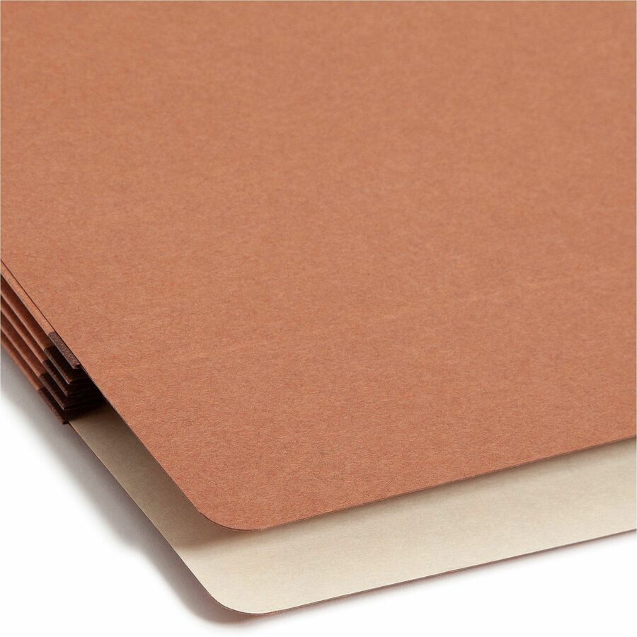 Redrope Drop Front File Pockets, 3.5" Expansion, Letter Size, Redrope, 25/Box