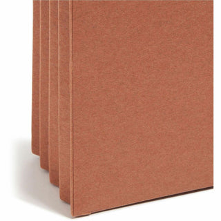 Redrope Drop Front File Pockets, 3.5" Expansion, Letter Size, Redrope, 25/Box