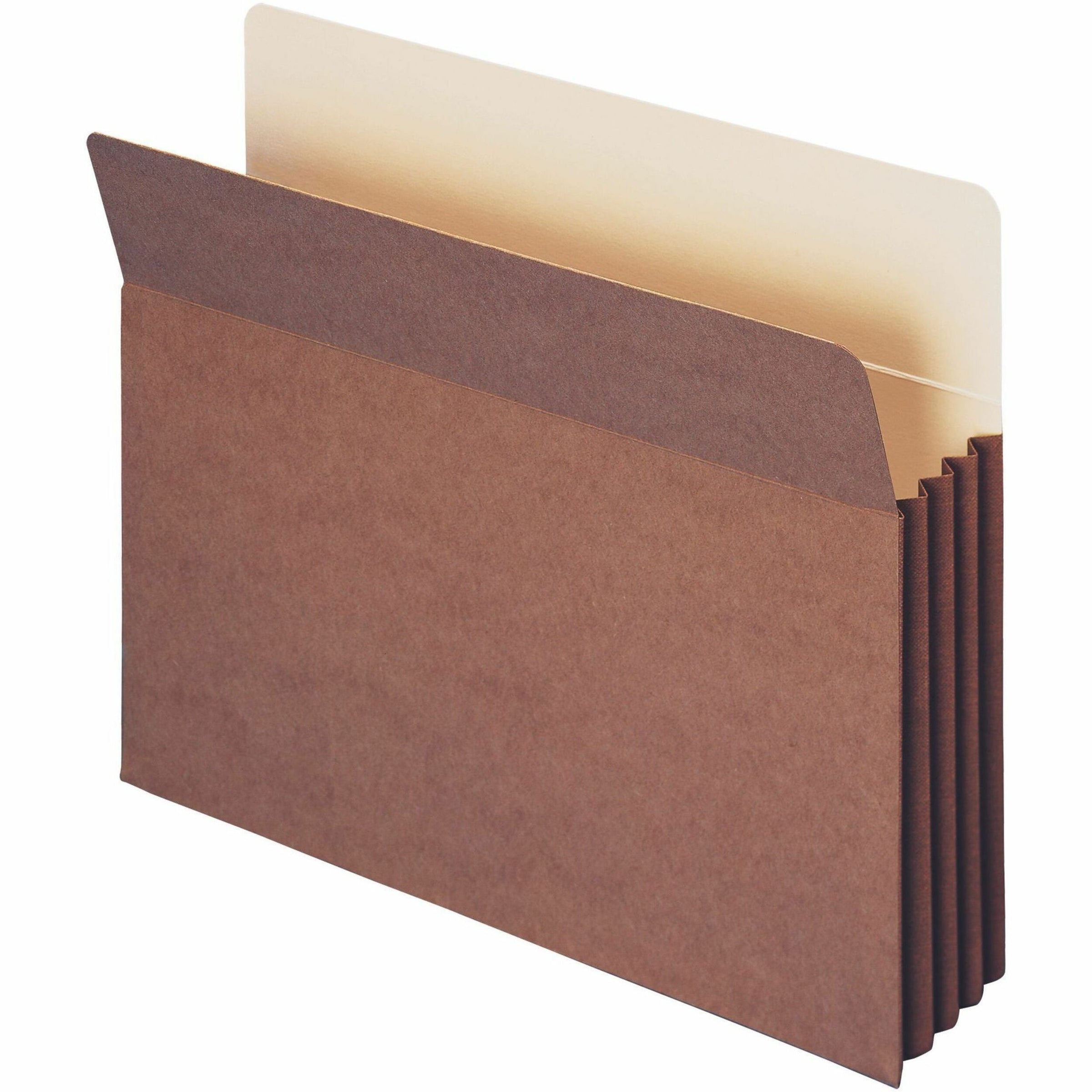 Redrope TUFF Pocket Drop-Front File Pockets with Fully Lined Gussets, 3.5" Expansion, Letter Size, Redrope, 10/Box