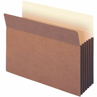 Redrope TUFF Pocket Drop-Front File Pockets with Fully Lined Gussets, 5.25" Expansion, Letter Size, Redrope, 10/Box