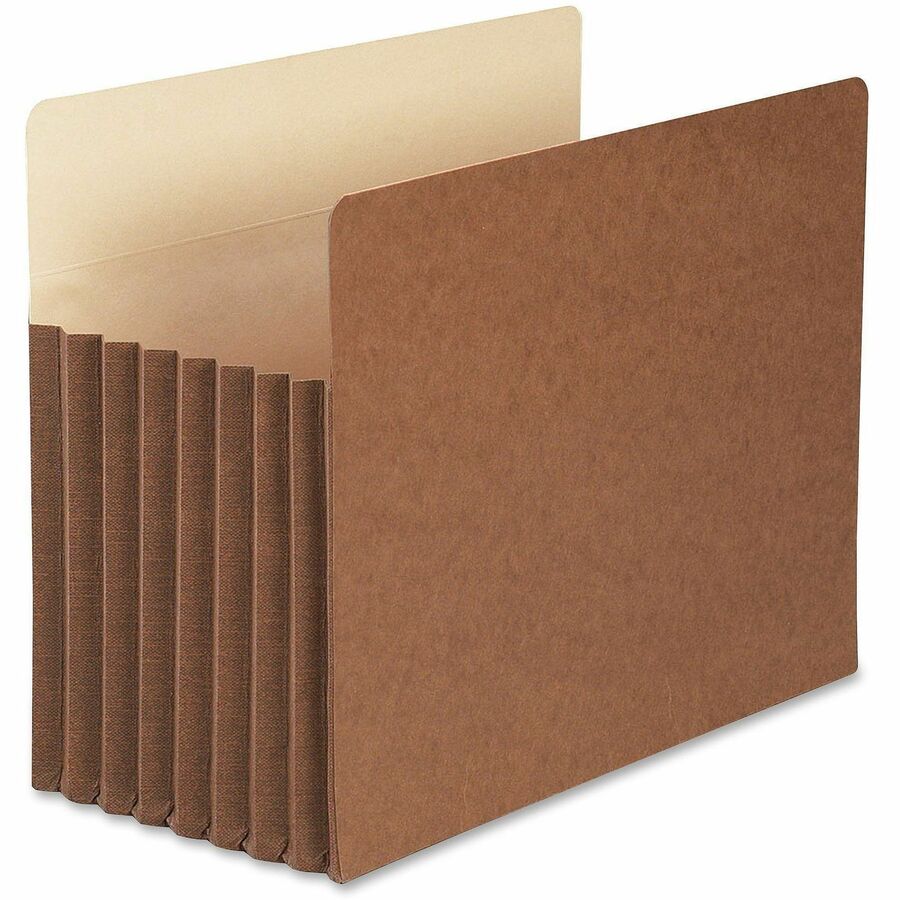 Redrope TUFF Pocket Drop-Front File Pockets with Fully Lined Gussets, 7" Expansion, Letter Size, Redrope, 5/Box