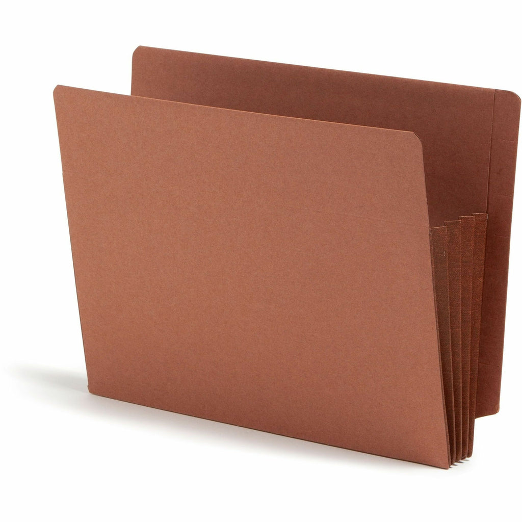 Heavy-Duty Redrope End Tab TUFF Pockets, 3.5" Expansion, Letter Size, Redrope, 10/Box