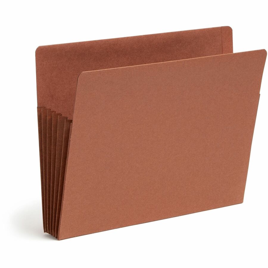 Heavy-Duty Redrope End Tab TUFF Pockets, 5.25" Expansion, Letter Size, Redrope, 10/Box