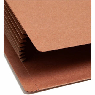 Heavy-Duty Redrope End Tab TUFF Pockets, 7" Expansion, Letter Size, Redrope, 5/Box