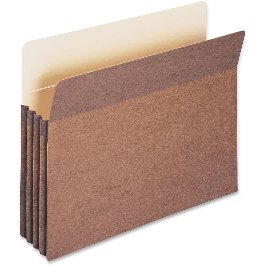 Redrope Drop Front File Pockets, 3.5" Expansion, Letter Size, Redrope, 50/Box