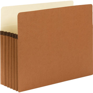 Redrope Drop Front File Pockets, 5.25" Expansion, Letter Size, Redrope, 50/Box