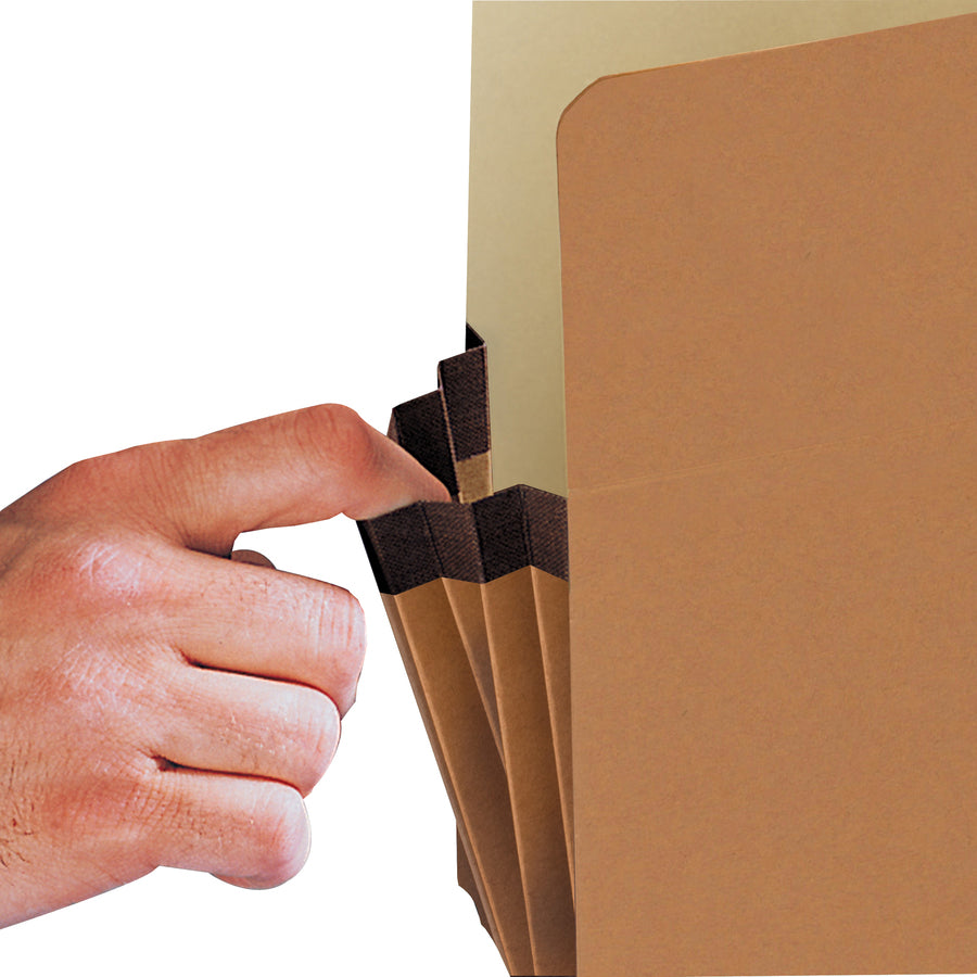 Redrope Drop Front File Pockets, 5.25" Expansion, Letter Size, Redrope, 50/Box