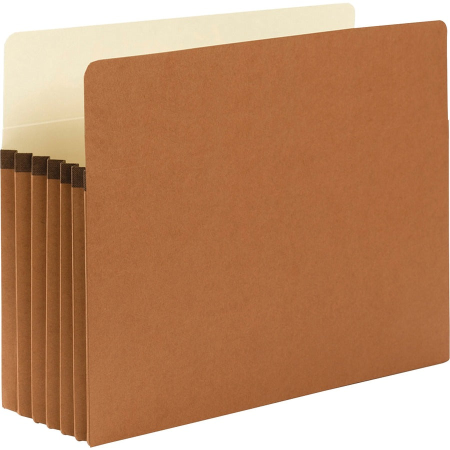 Redrope Drop Front File Pockets, 5.25" Expansion, Letter Size, Redrope, 50/Box