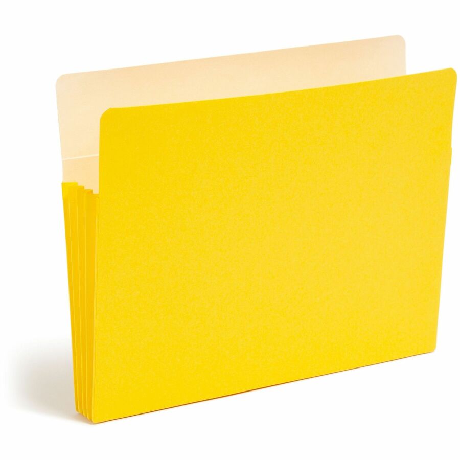Colored File Pockets, 3.5" Expansion, Letter Size, Assorted Colors, 5/Pack