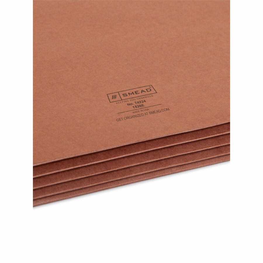 Redrope Drop Front File Pockets, 3.5" Expansion, Legal Size, Redrope, 25/Box