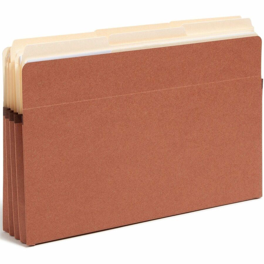 Redrope Drop Front File Pockets, 3.5" Expansion, Legal Size, Redrope, 25/Box