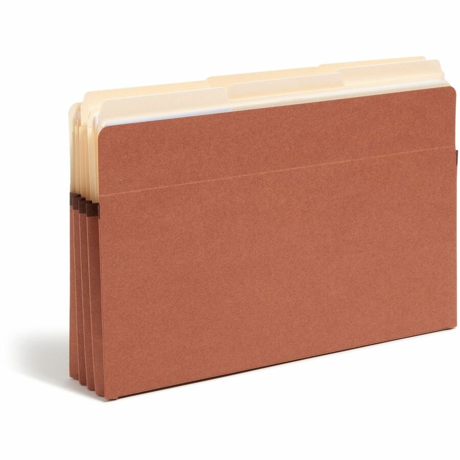 Redrope Drop Front File Pockets, 3.5" Expansion, Legal Size, Redrope, 25/Box