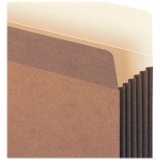 Redrope Drop-Front File Pockets with Fully Lined Gussets, 5.25" Expansion, Legal Size, Redrope, 10/Box