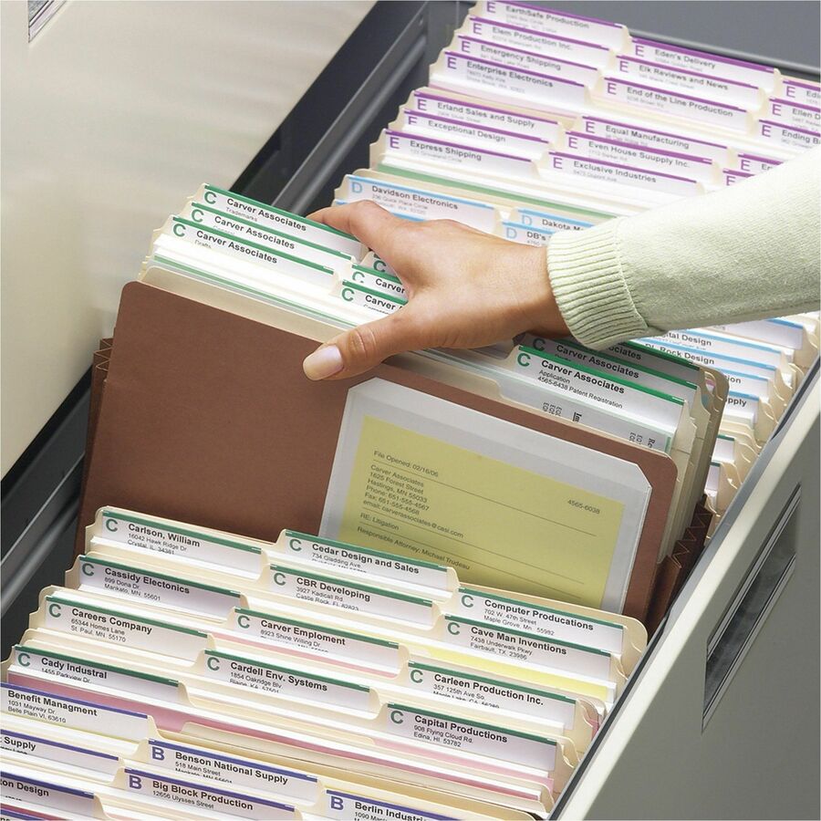 Redrope TUFF Pocket Drop-Front File Pockets with Fully Lined Gussets, 3.5" Expansion, Legal Size, Redrope, 10/Box