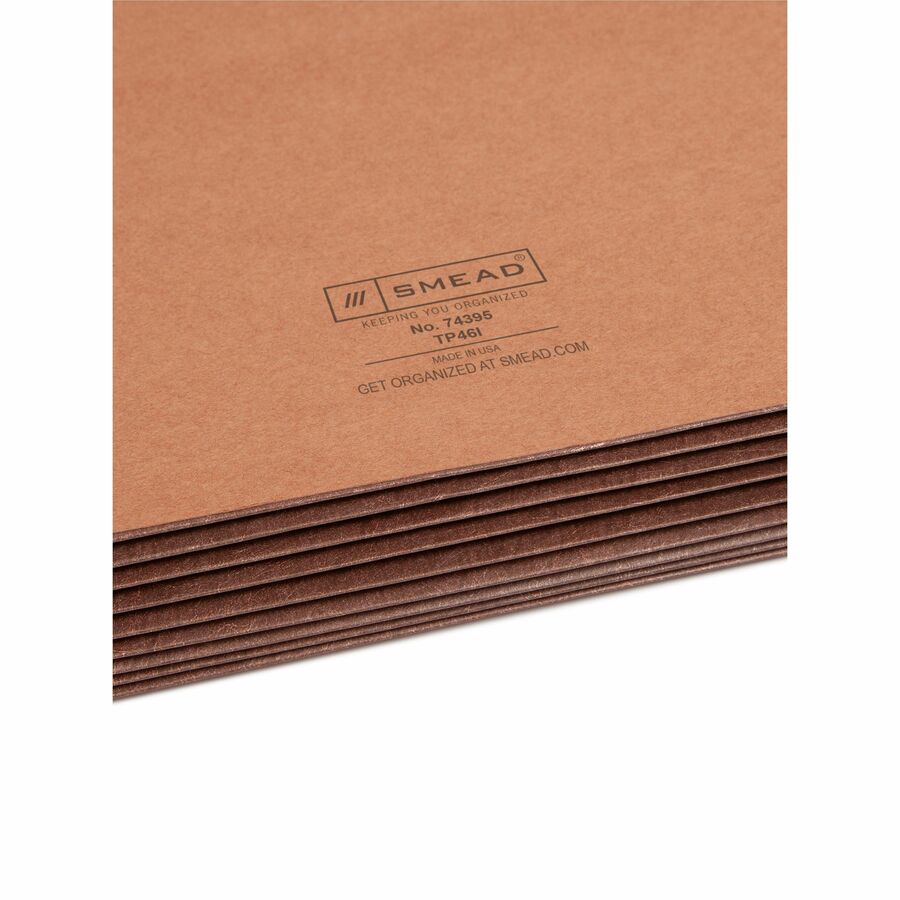 Redrope TUFF Pocket Drop-Front File Pockets with Fully Lined Gussets, 7" Expansion, Legal Size, Redrope, 5/Box