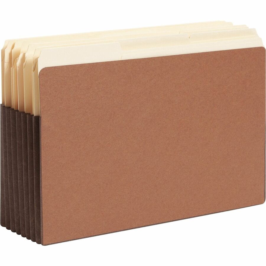 Redrope TUFF Pocket Drop-Front File Pockets with Fully Lined Gussets, 7" Expansion, Legal Size, Redrope, 5/Box