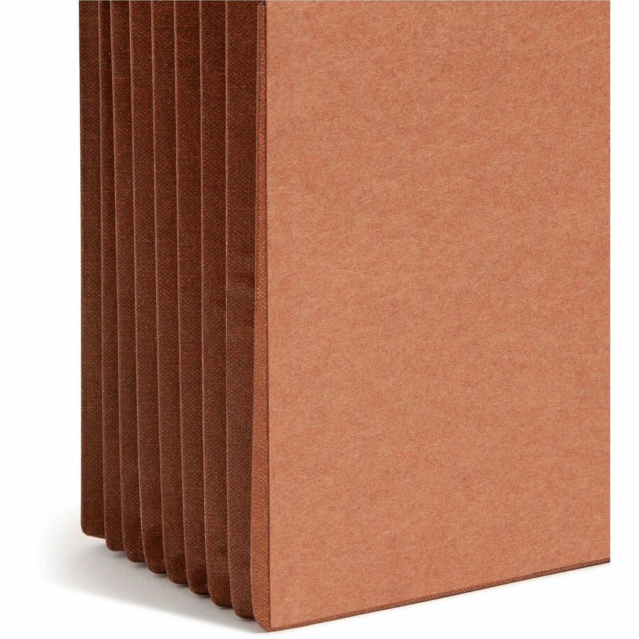 Heavy-Duty Redrope End Tab TUFF Pockets, 7" Expansion, Legal Size, Redrope, 5/Box