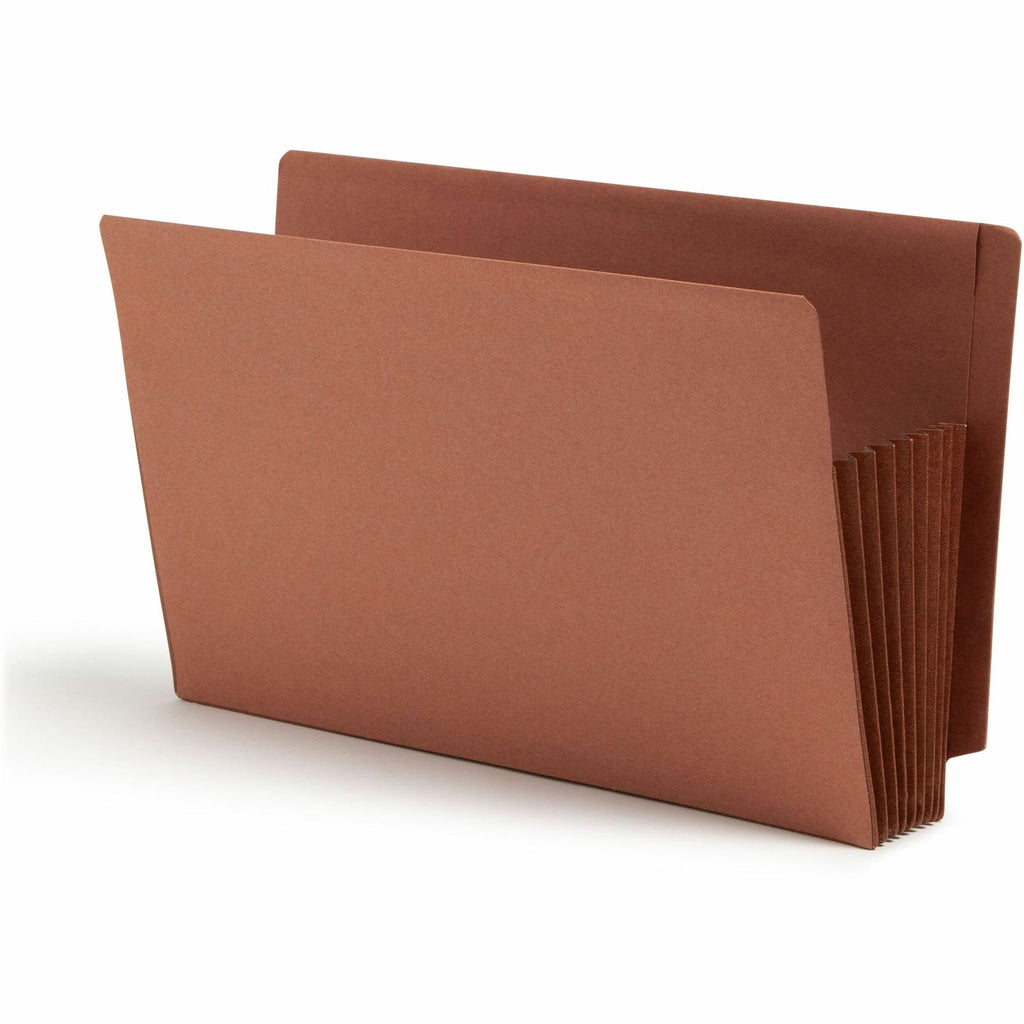 Heavy-Duty Redrope End Tab TUFF Pockets, 7" Expansion, Legal Size, Redrope, 5/Box