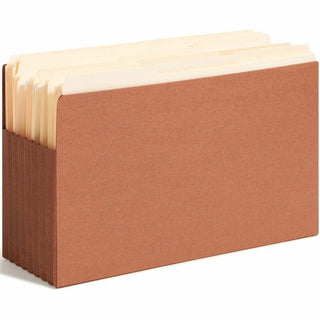 Heavy-Duty Redrope End Tab TUFF Pockets, 7" Expansion, Legal Size, Redrope, 5/Box
