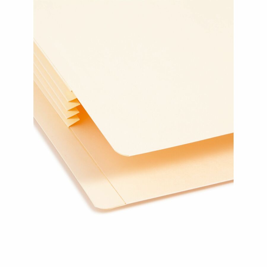 Manila End Tab File Pockets, 3.5" Expansion, Letter Size, Manila, 25/Box