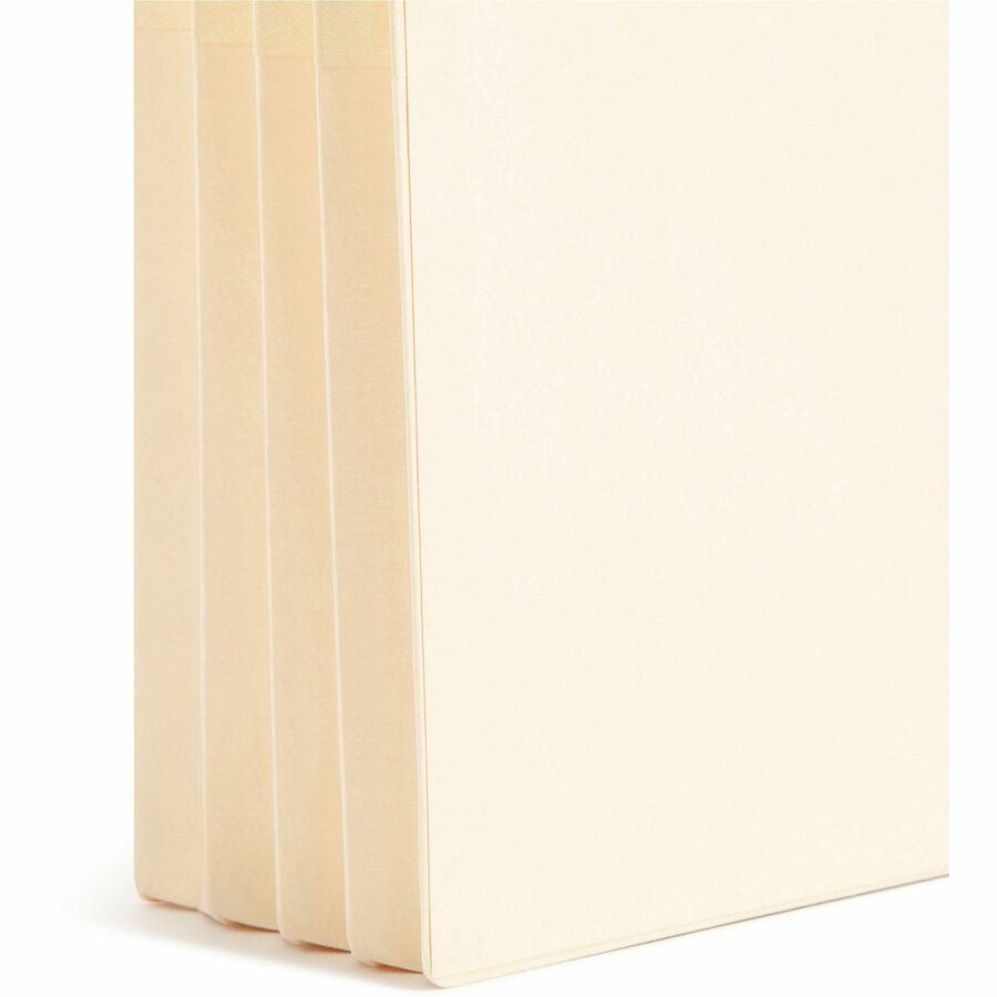 Manila End Tab File Pockets, 3.5" Expansion, Letter Size, Manila, 25/Box