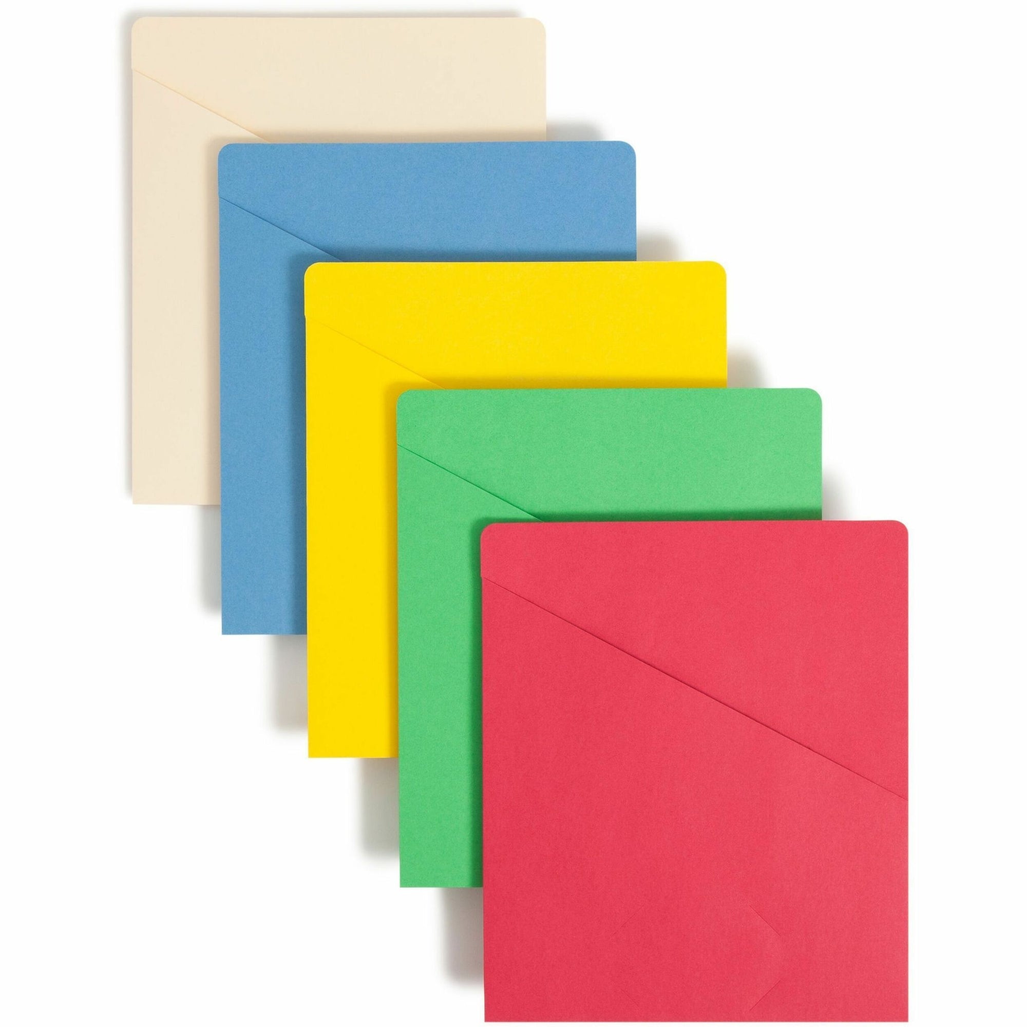 Organized Up Slash Jackets, Letter Size, Assorted Colors, 25/Pack