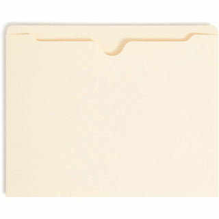 Manila File Jackets, 2-Ply Straight Tab, Letter Size, Manila, 100/Box