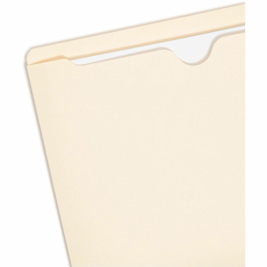 Manila File Jackets, 2-Ply Straight Tab, Letter Size, Manila, 100/Box