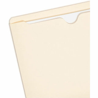 Manila File Jackets, 2-Ply Straight Tab, Letter Size, Manila, 100/Box