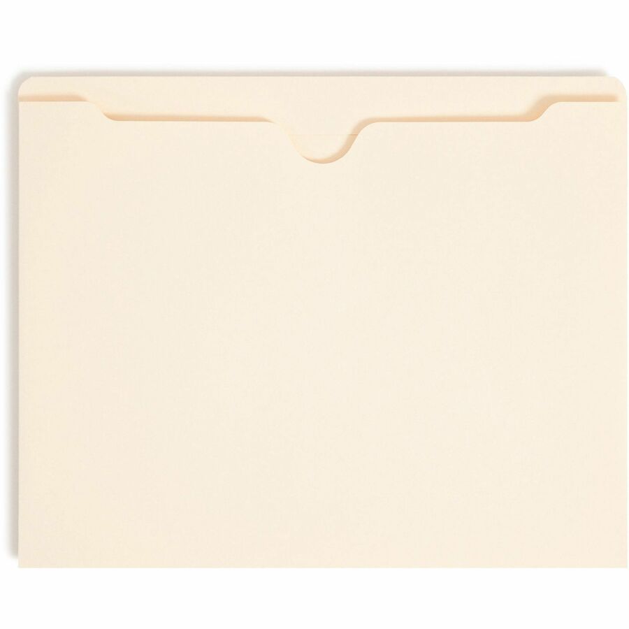 Manila File Jackets, 2-Ply Straight Tab, Letter Size, Manila, 50/Box