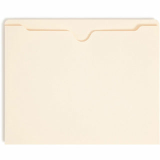Manila File Jackets, 2-Ply Straight Tab, Letter Size, Manila, 50/Box