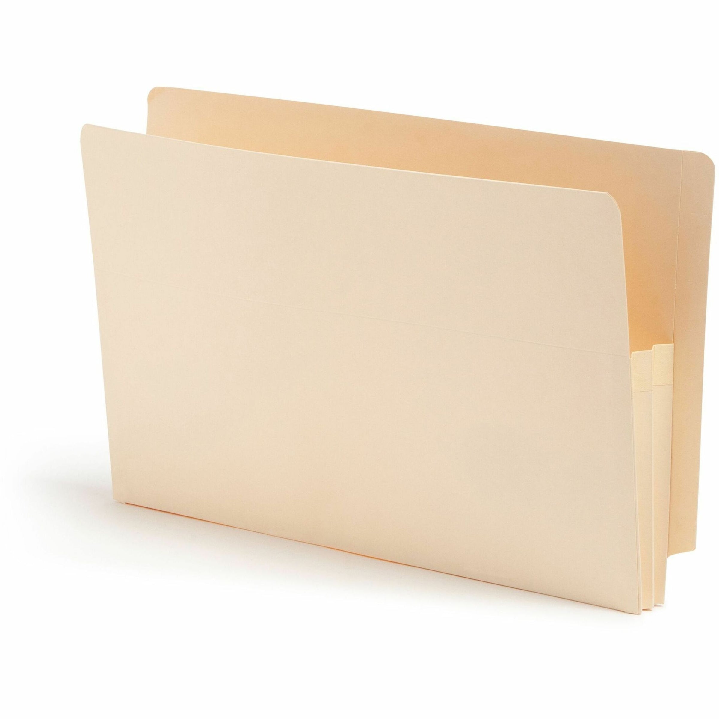 Manila End Tab File Pockets, 1.75" Expansion, Legal Size, Manila, 25/Box