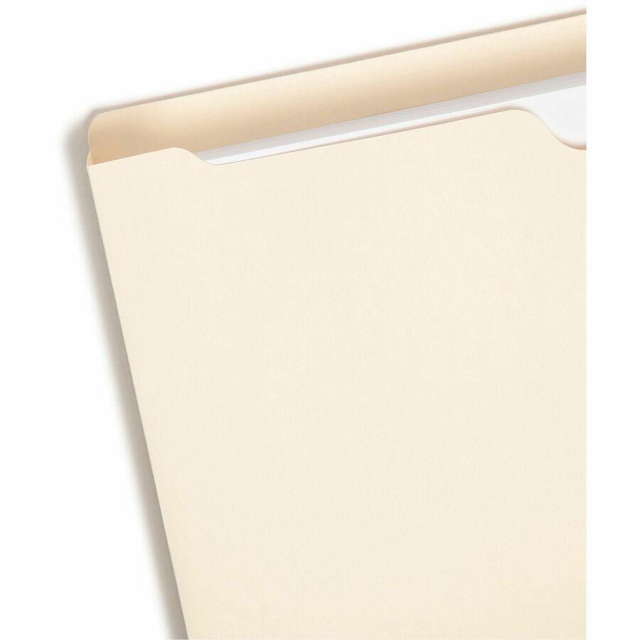Manila File Jackets, 2-Ply Straight Tab, Legal Size, Manila, 50/Box