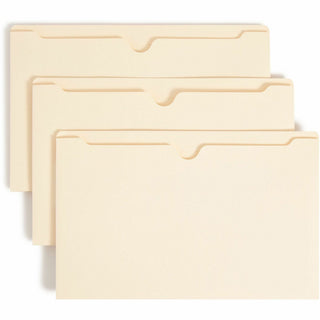 Manila File Jackets, 2-Ply Straight Tab, Legal Size, Manila, 50/Box