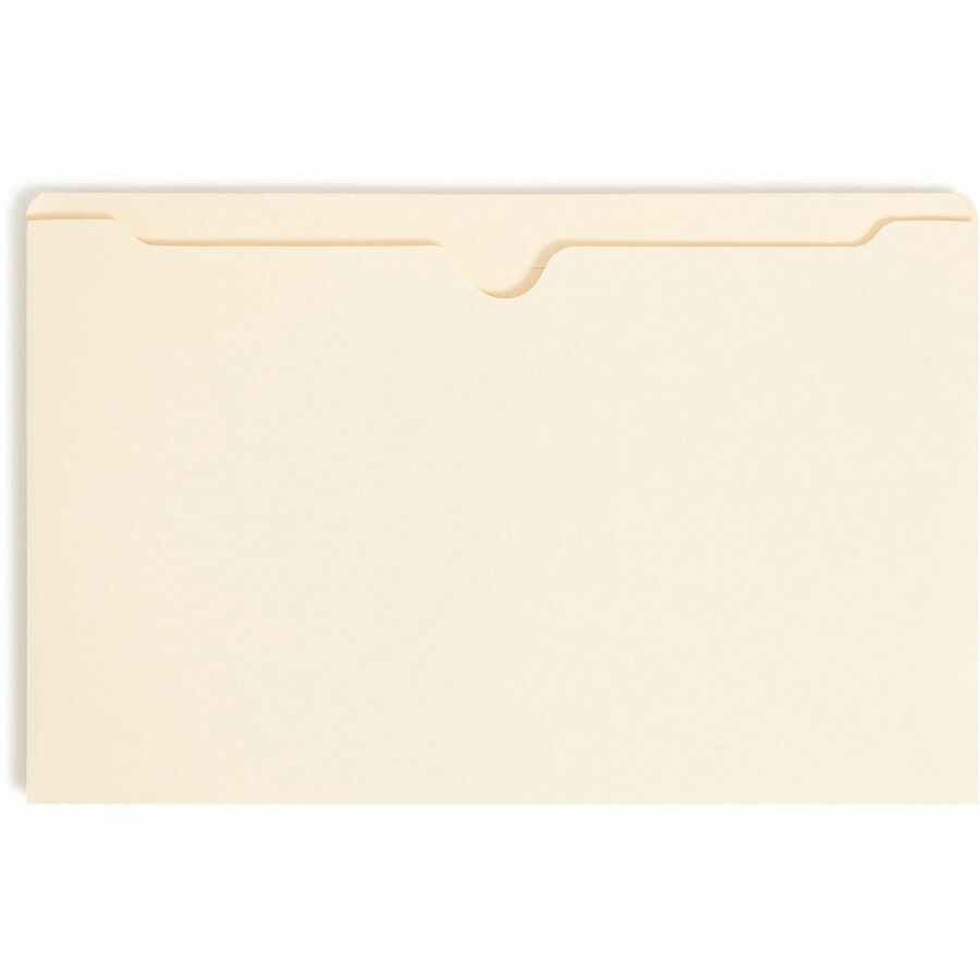 Manila File Jackets, 2-Ply Straight Tab, Legal Size, Manila, 50/Box