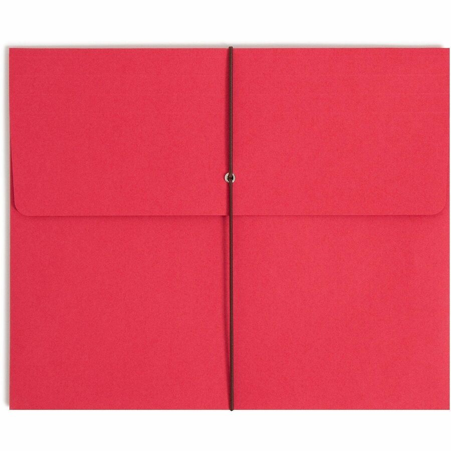 Expanding Wallet with Elastic Cord, 2" Expansion, 1 Section, Elastic Cord Closure, Letter Size, Assorted Colors, 50/Box