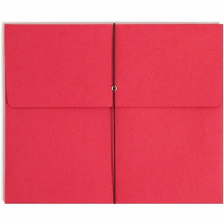 Expanding Wallet with Elastic Cord, 2" Expansion, 1 Section, Elastic Cord Closure, Letter Size, Assorted Colors, 50/Box